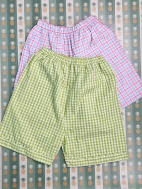 Red Beans Plaid Shorts Bundle
